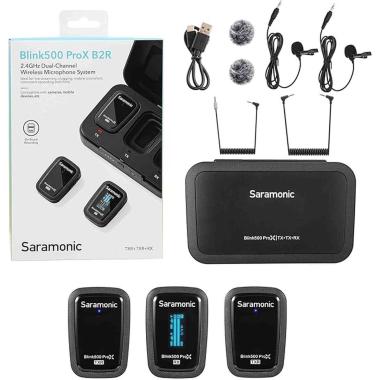Microfono saramonic blink 500 prox b2r- 2 pezzi di txr + 1 di rx