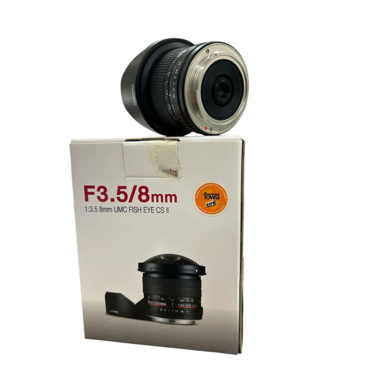 USATO SAMYANG 8mm f3,5 UMCFISH EYE CS II PER CANON CONTOVENDITA