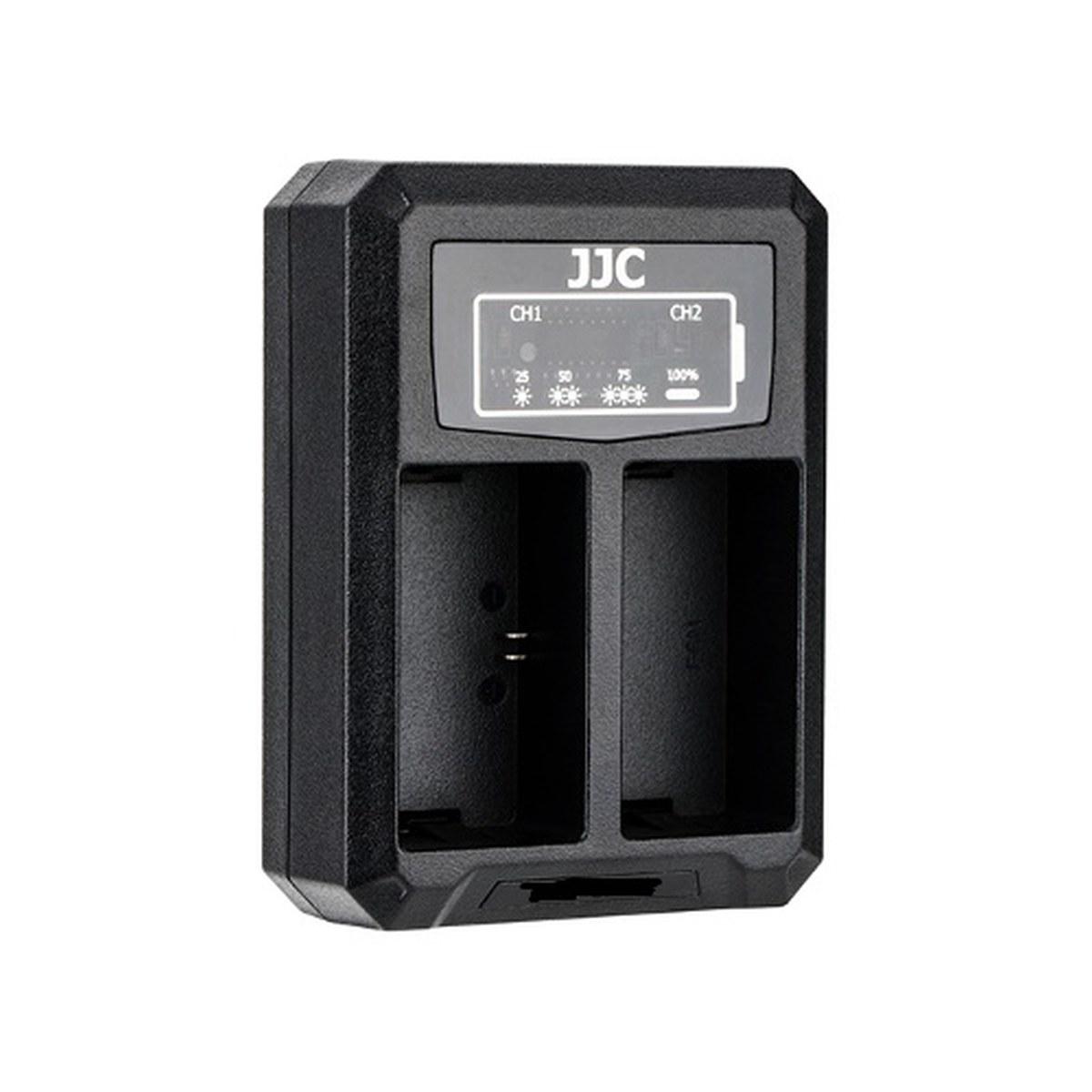 Caricabatteria Jjc Doppio Per Olympus BLX-1