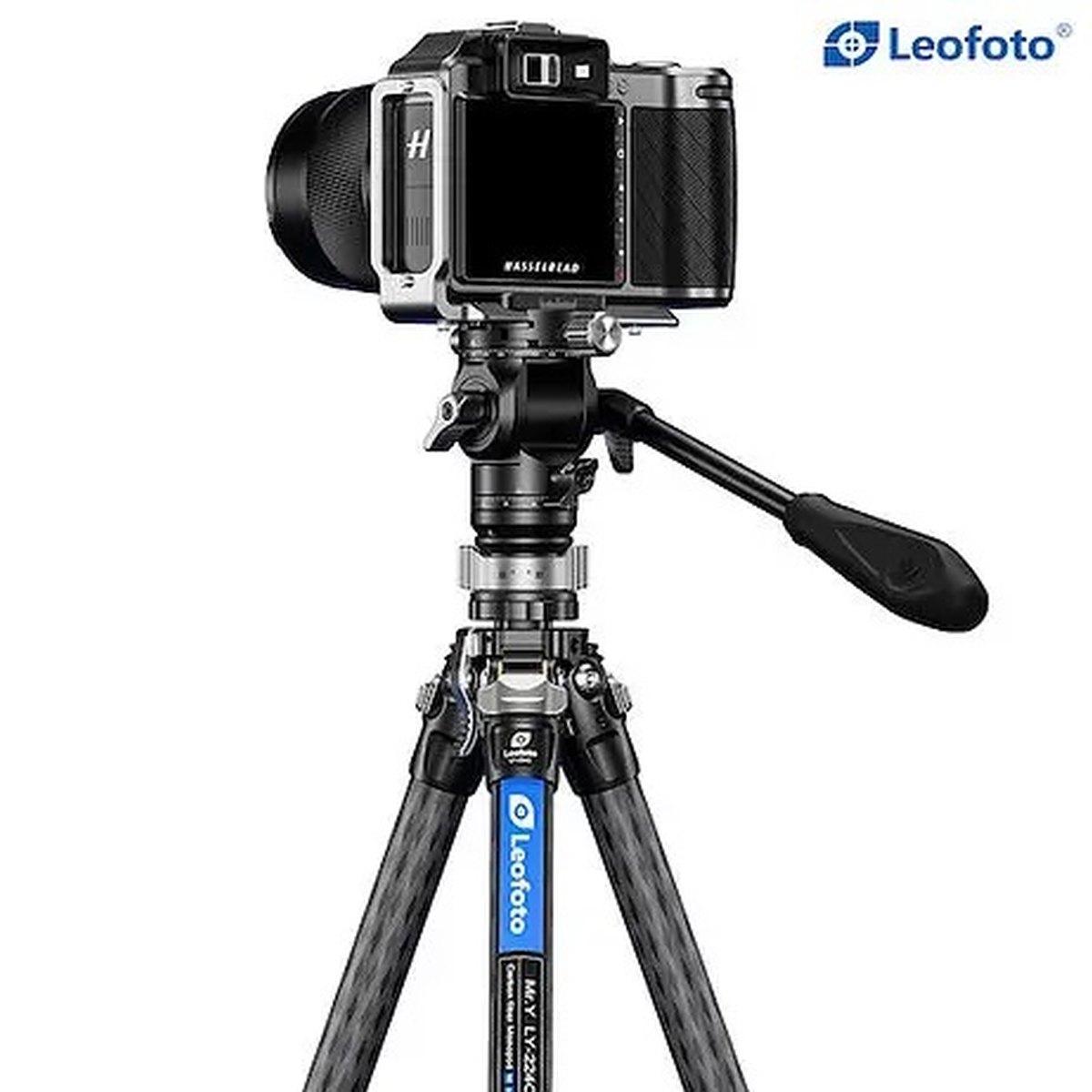 Leofoto Treppiede in Carbonio LY-224C + LB-38+BV-0R+BORSA-Garanzia 10 Anni