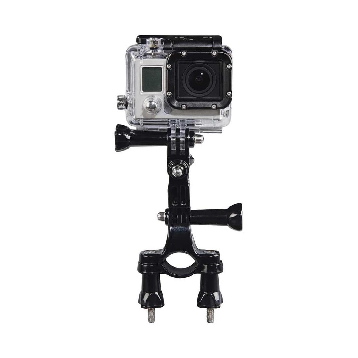 Supporto snodato tubolari bici da 1,6 a 4 cm compatibile con GoPro - Action Camera