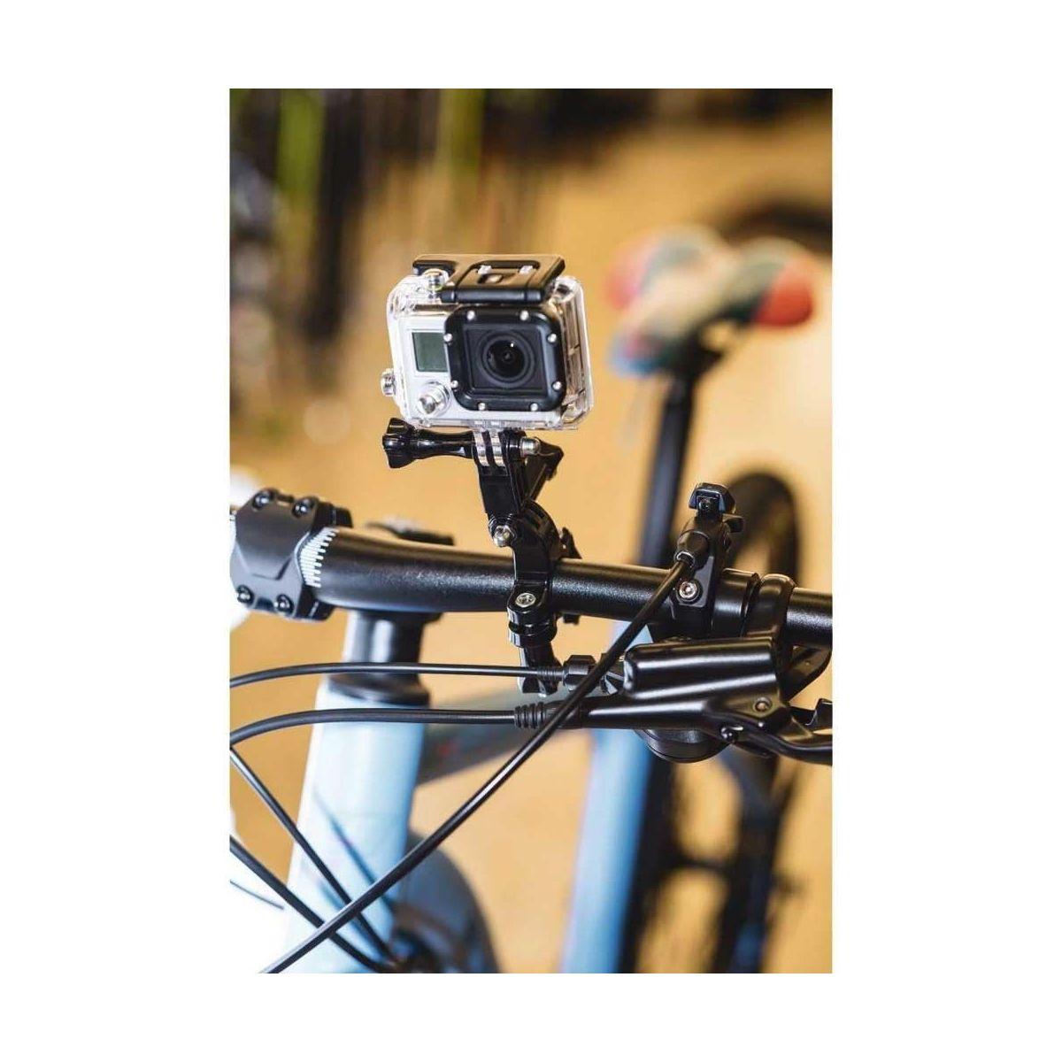 Supporto snodato tubolari bici da 1,6 a 4 cm compatibile con GoPro - Action Camera