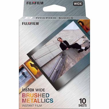 Pellicola Fujifilm Instax Wide Brushed Metal Border Confezione da 10 Foto - Pellicole istantanee