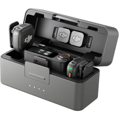 DJI Mic 3 (2 TX + 1 RX + Charging Case) - Microfono Wireless Compatto DJI Garanzia Nital 2 Anni