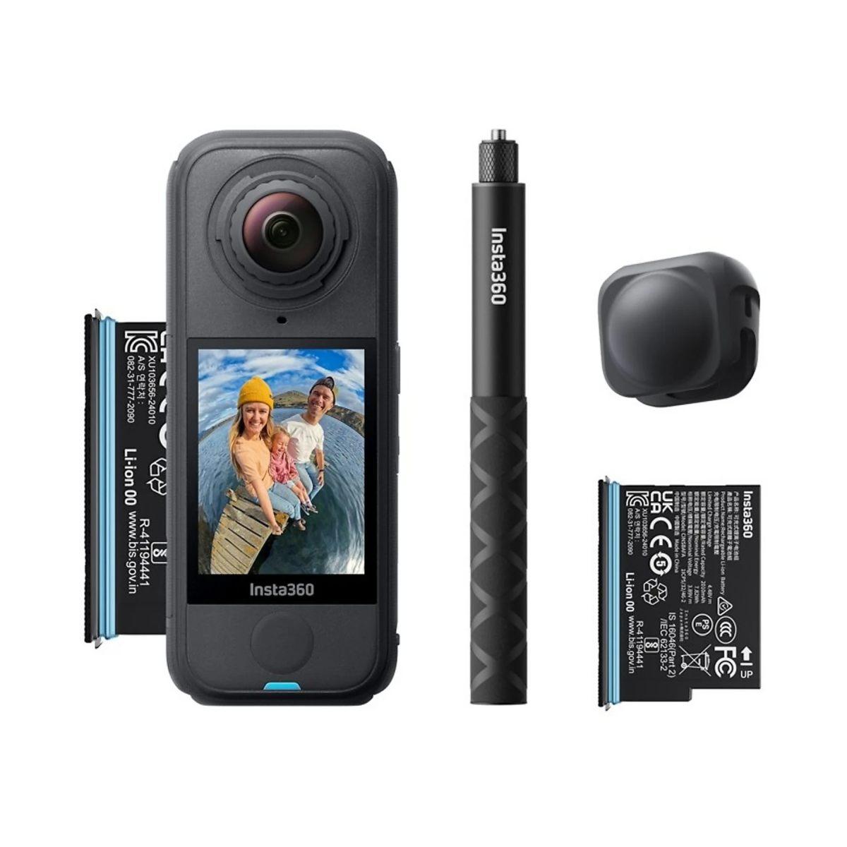 Insta360 X4 Air Starter Bundle - Action Camera 935481 1 batteria aggiuntiva 1 selfie stick 1 copriobiettivo