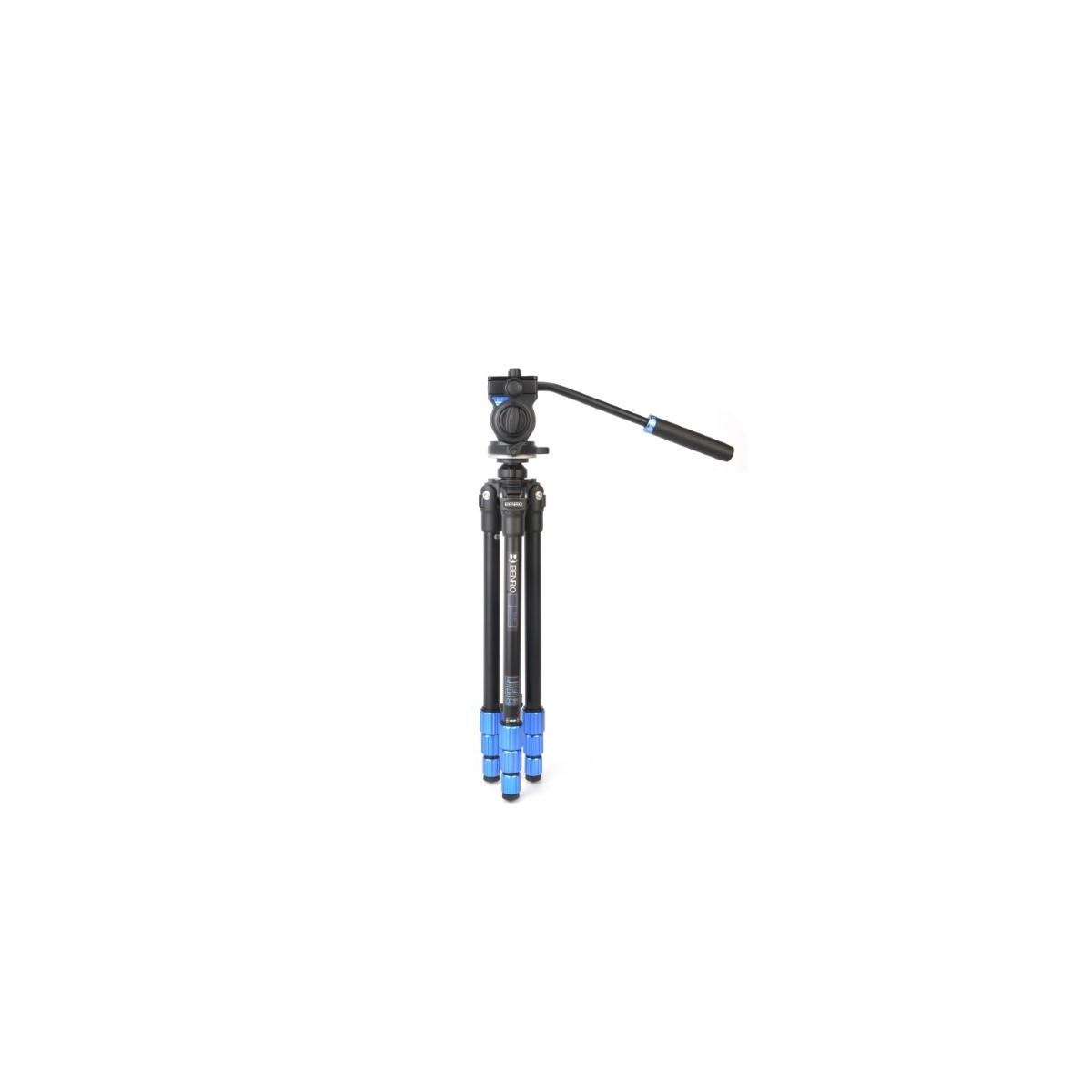 Treppiede benro a-08 slim video kit + s2csh con borsa