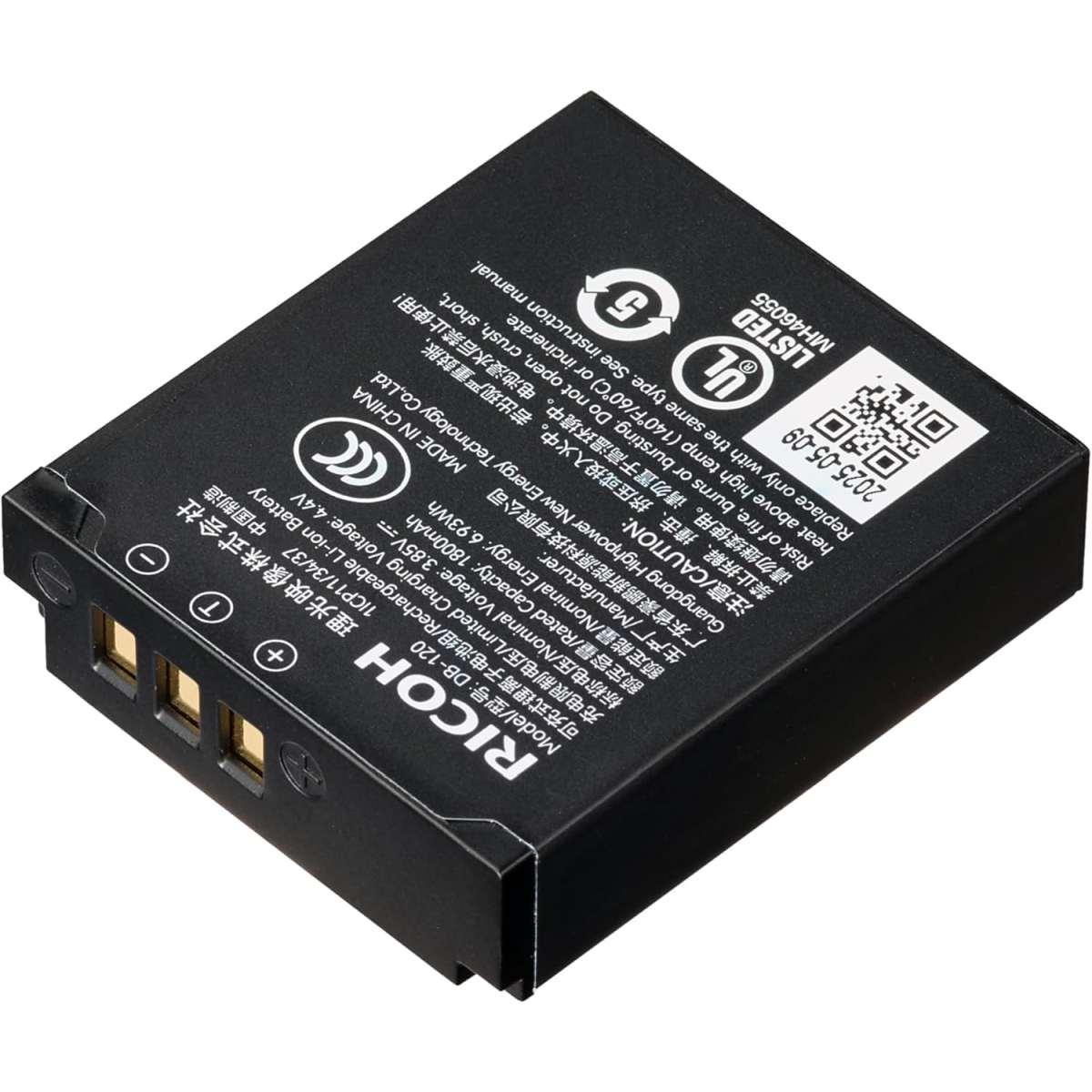 Ricoh Batteria ricaricabile agli ioni di litio DB-120 GRIV