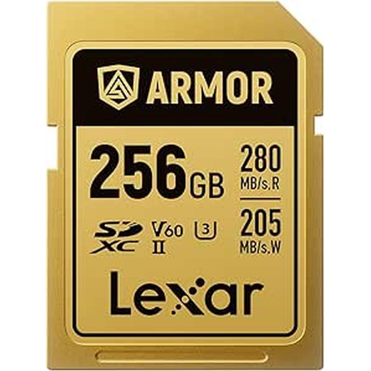 CARD LEXAR 256GB ARMOR GOLD SDXC UHS-II V60 IP68 R-280MB/s W-205MB/s