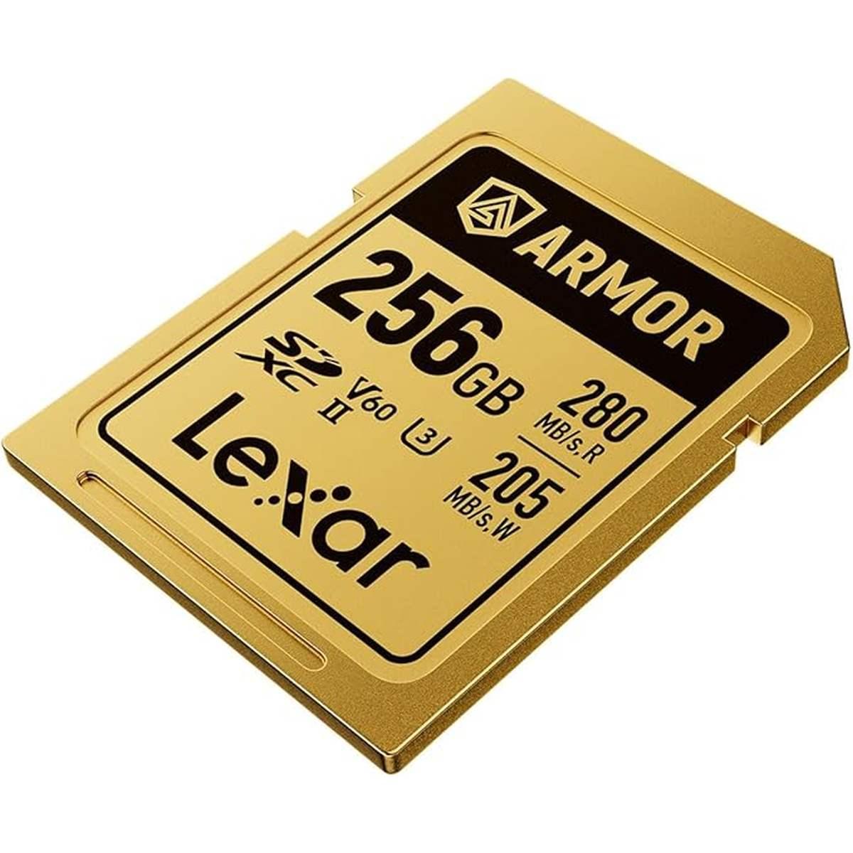 CARD LEXAR 256GB ARMOR GOLD SDXC UHS-II V60 IP68 R-280MB/s W-205MB/s