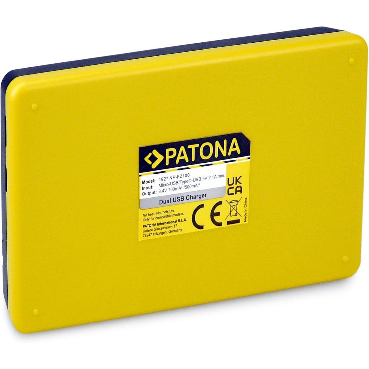 CARICABATTERIA PATONA DUAL SONY NP-FZ100 art.1927