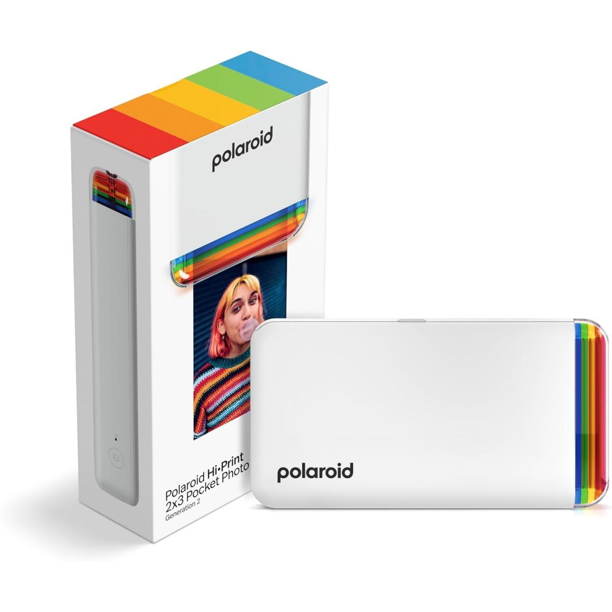 Polaroid Hi-Print White-Fotocamera Istantanea 2X3 Pocket photo Printer generazione 2- Garanzia POLAROID Italia