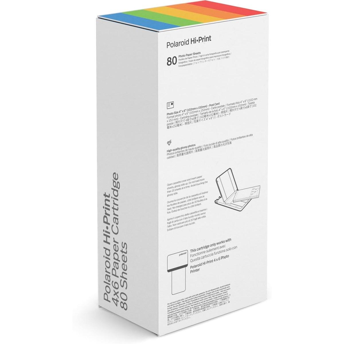 Polaroid Hi Print 4x6 Cartridge 10x15 cm- 80 Foto  - carta per stampante
