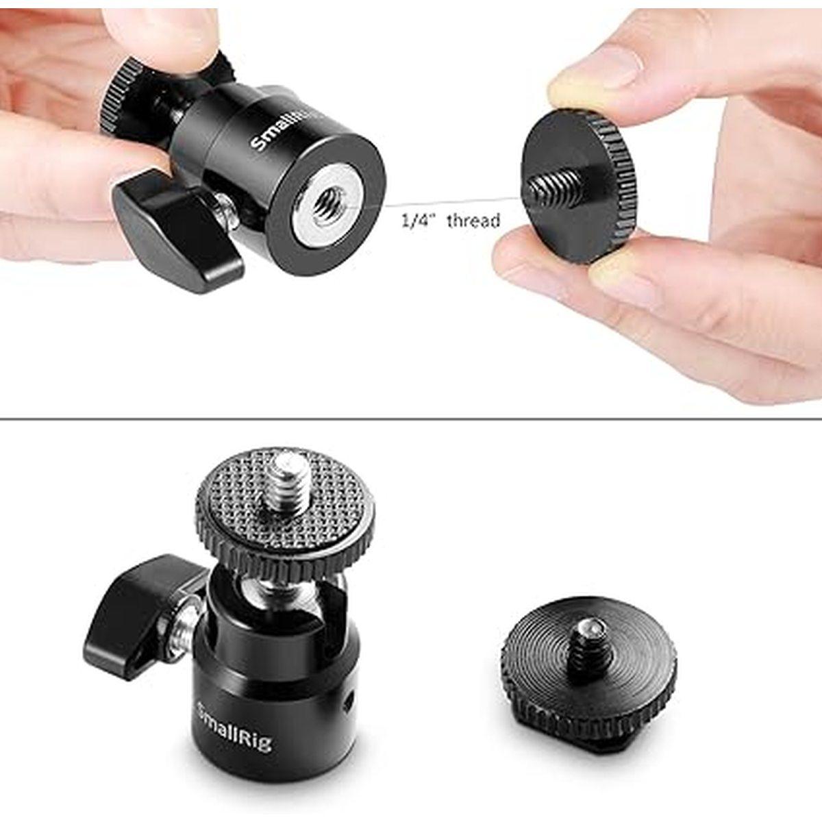 SMALLRIG Snodo con attacco Hot Shoe e vite 1/4" - 2059