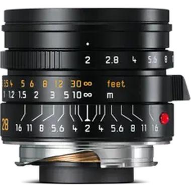 LEICA SUMMICRON-M 28 f/2 ASPH., black anodized finish