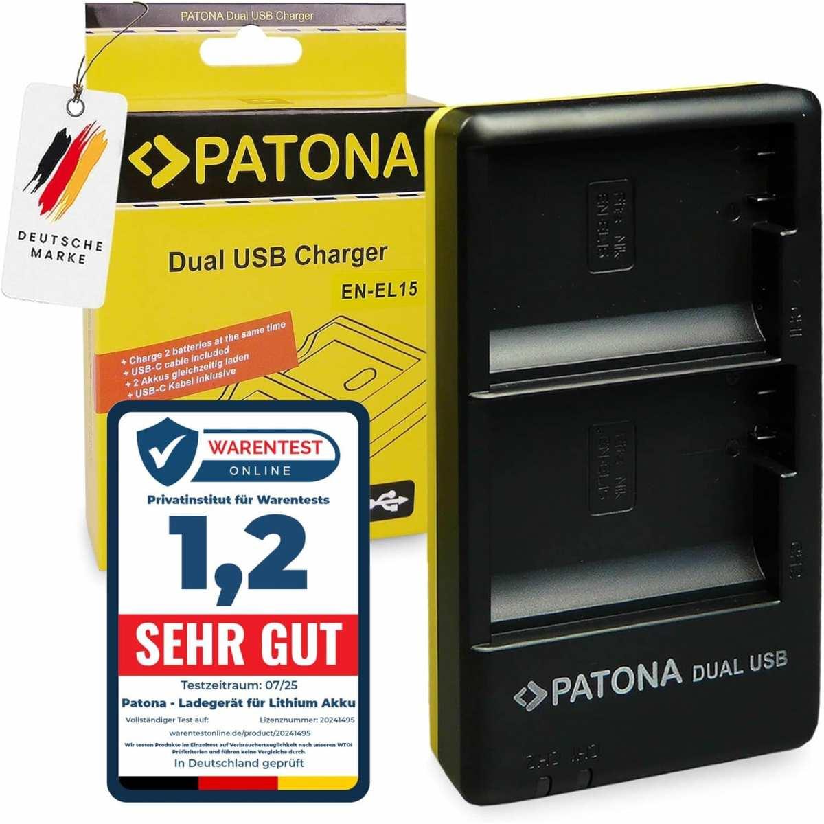 Caricabatteria Patona Dual per batteria Nikon EN-EL15