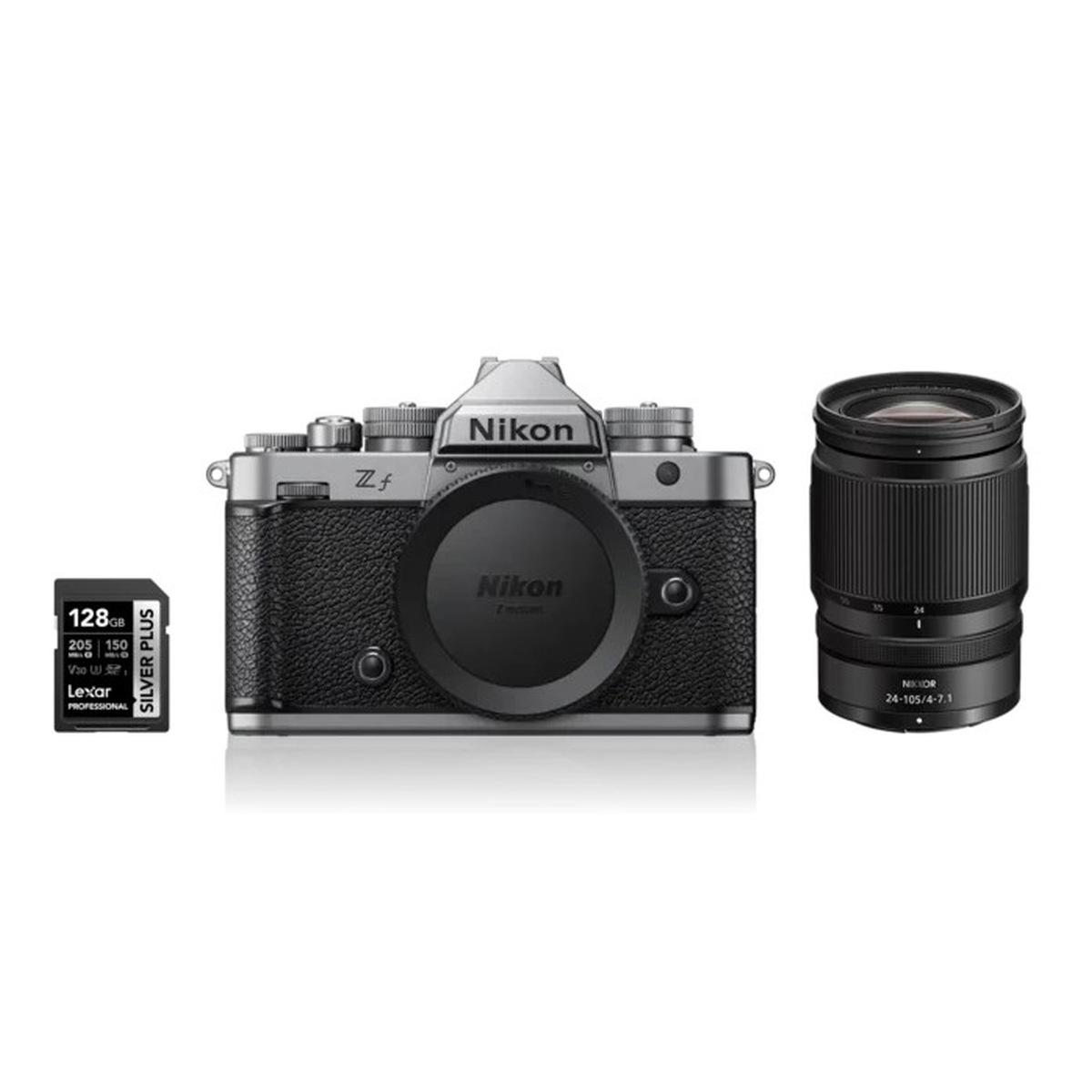 NIKON ZF Body Z f Silver + 24-105mm f/4-7,1 + Sdxc 128gb