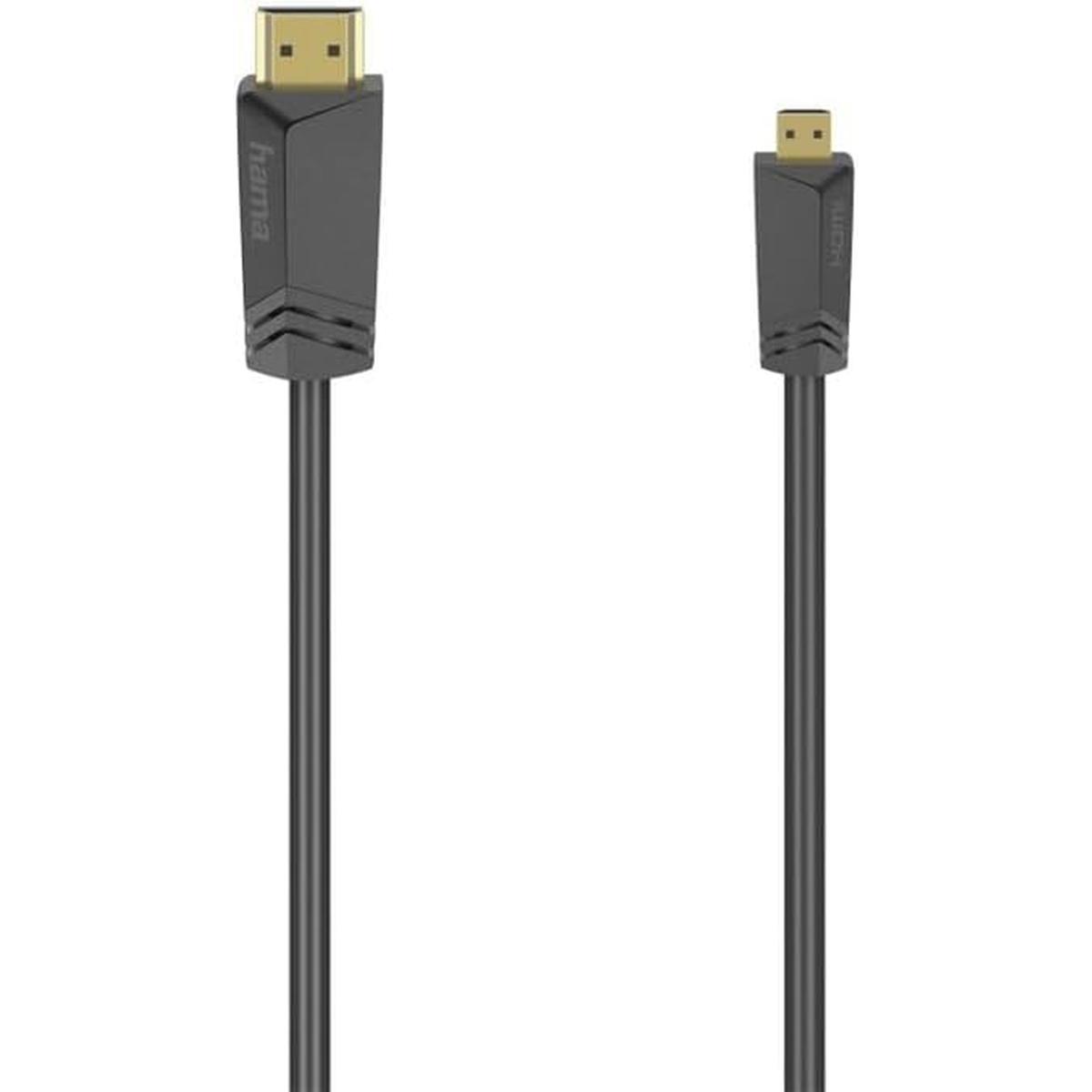 Cavo hama hdmi/ micro hdmi 4k 1,5mt art.205016