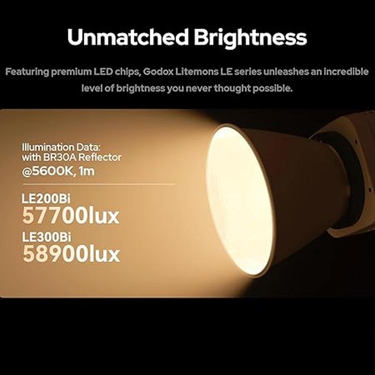 Illuminatore GODOX LITEMONS LE300Bi (black)