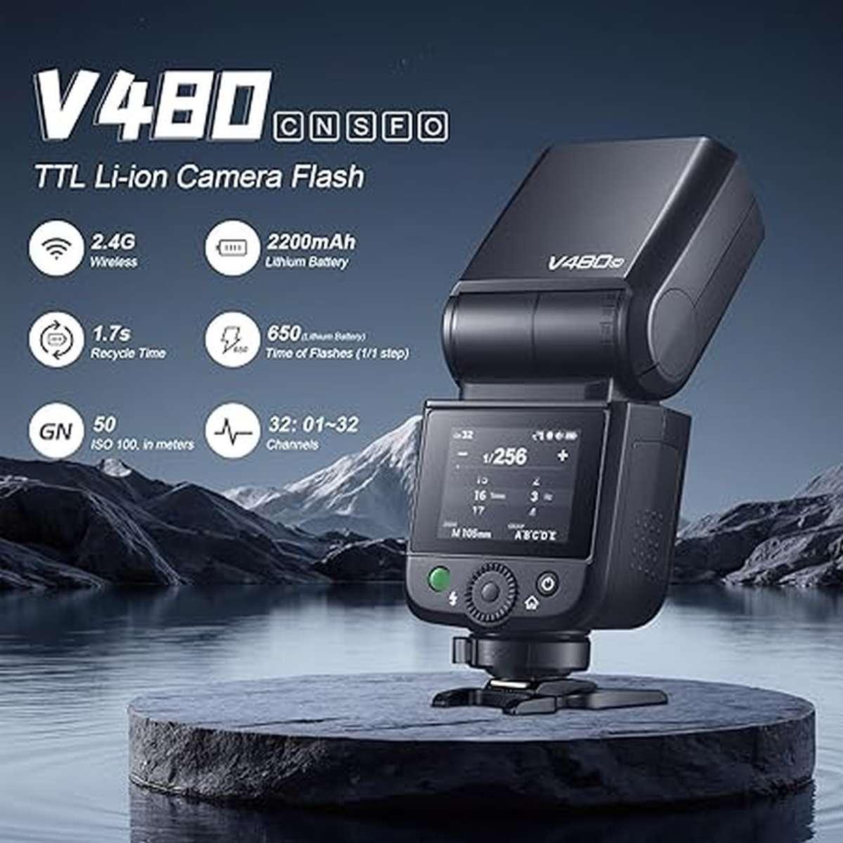 Flash godox v480 per fuijfilm