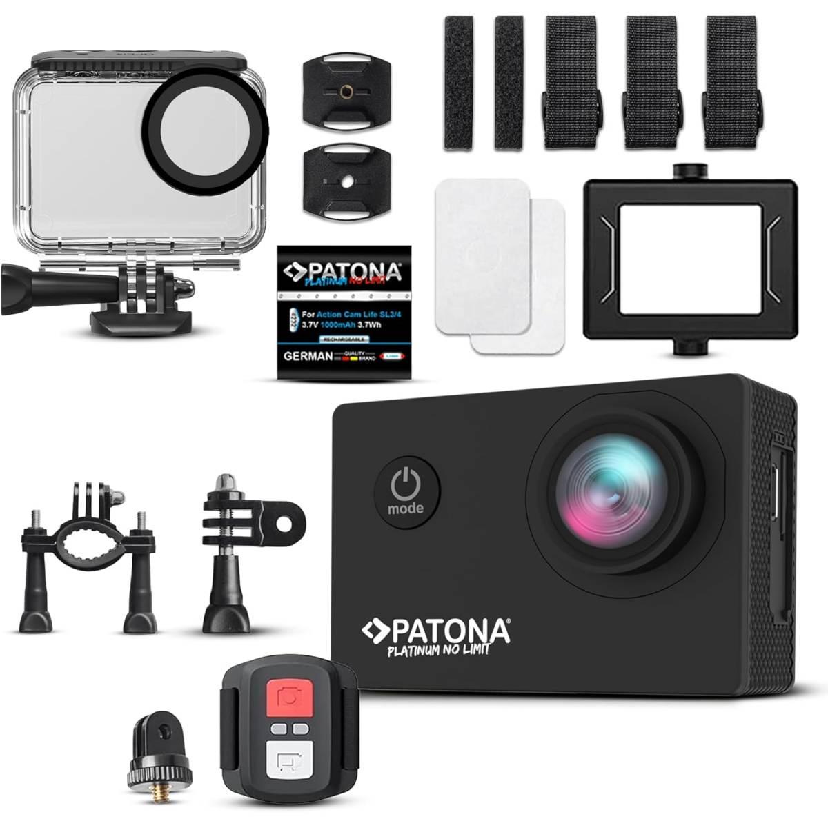 Patona platinum action cam life sl3 4k con app di controllo