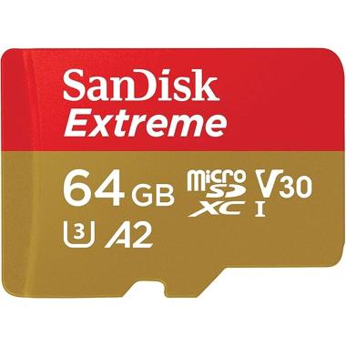 Card sandisk microsd extreme a2 64gb + adattatore